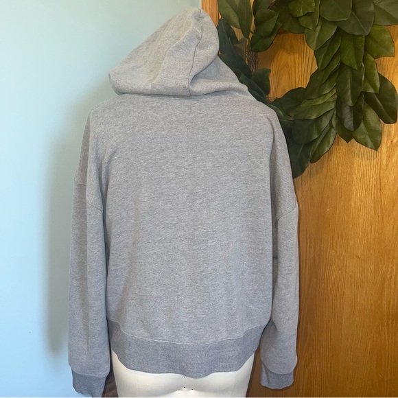 Wild Fable Heather Gray Basic Hoodie XXL cropped hoodie with strings‎ - Picture 4 of 8